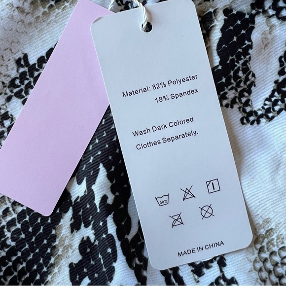 NWT Snakeskin Print High Waisted Bikini By Ejsoyo, Large - Picture 9 of 9